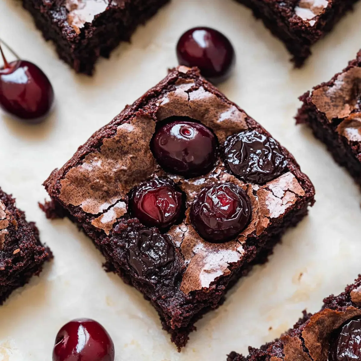 Irresistibly Fudgy Roasted Chocolate Cherry Brownies Recipe