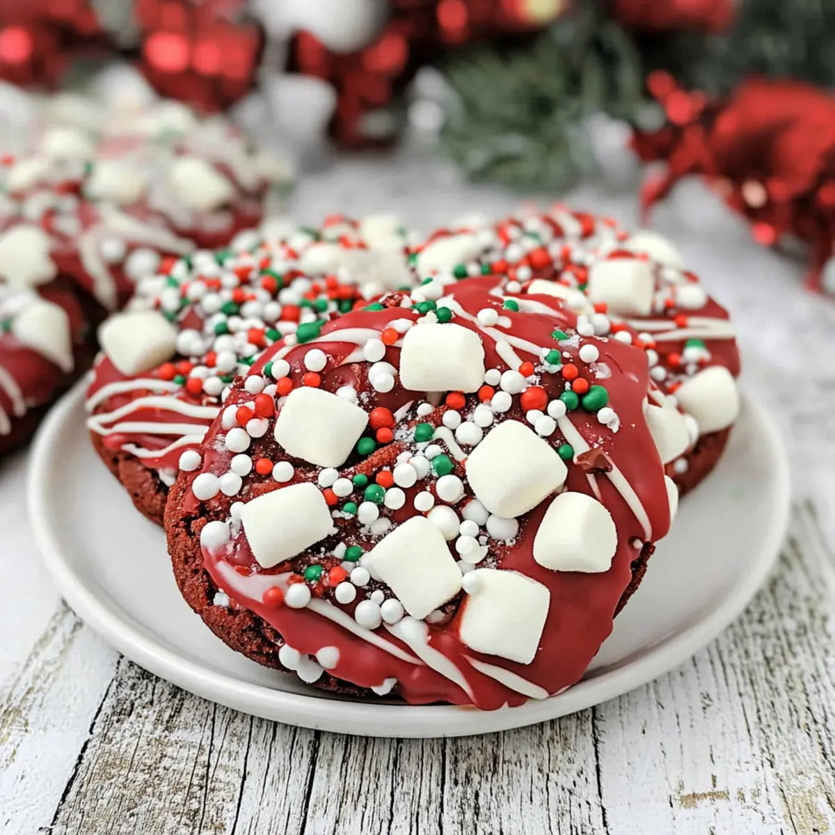 Santa's Cookies: Indulgent Red Velvet Treats to Brighten Your Holiday