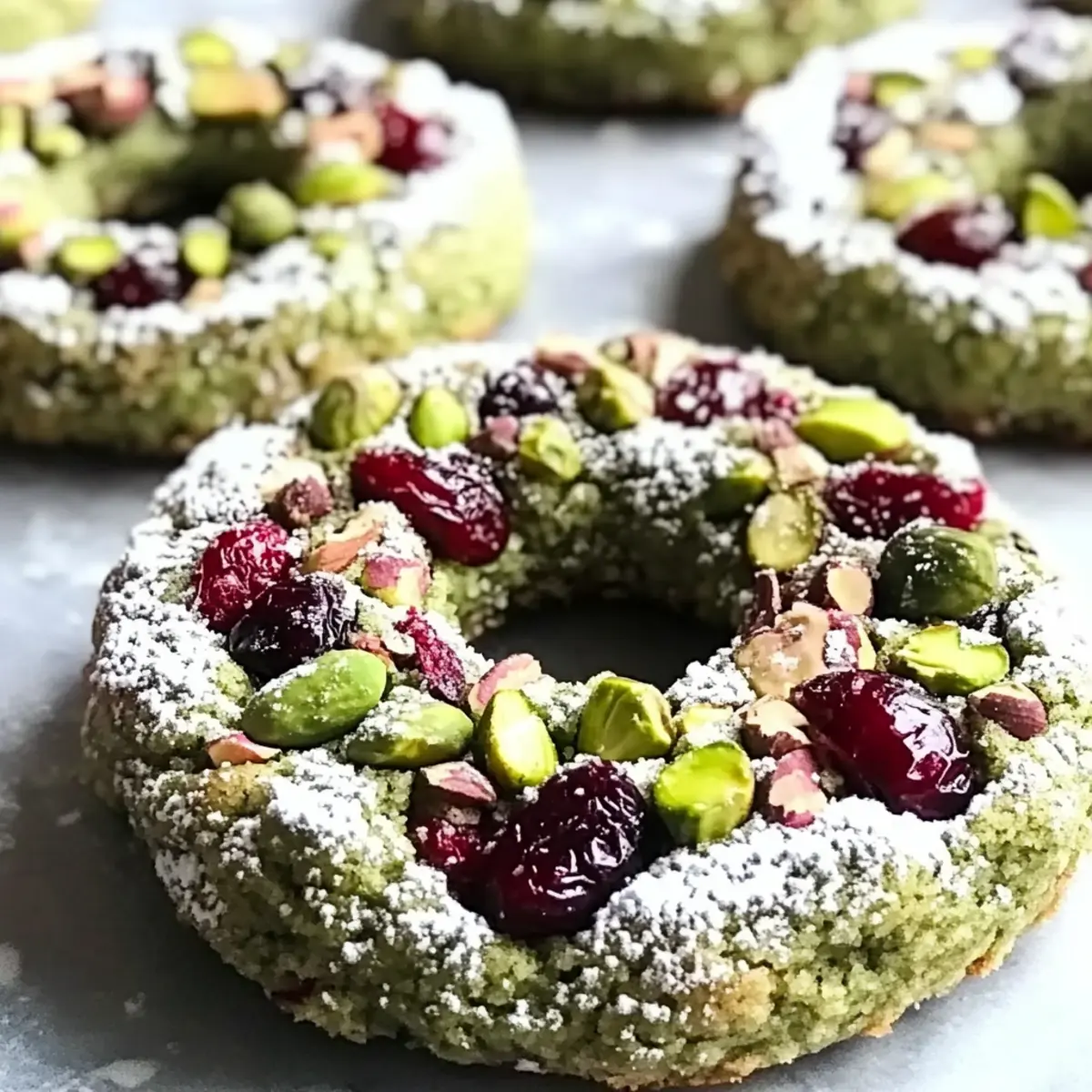 Pistachio Cranberry Wreath Cookies for a Festive Holiday Treat