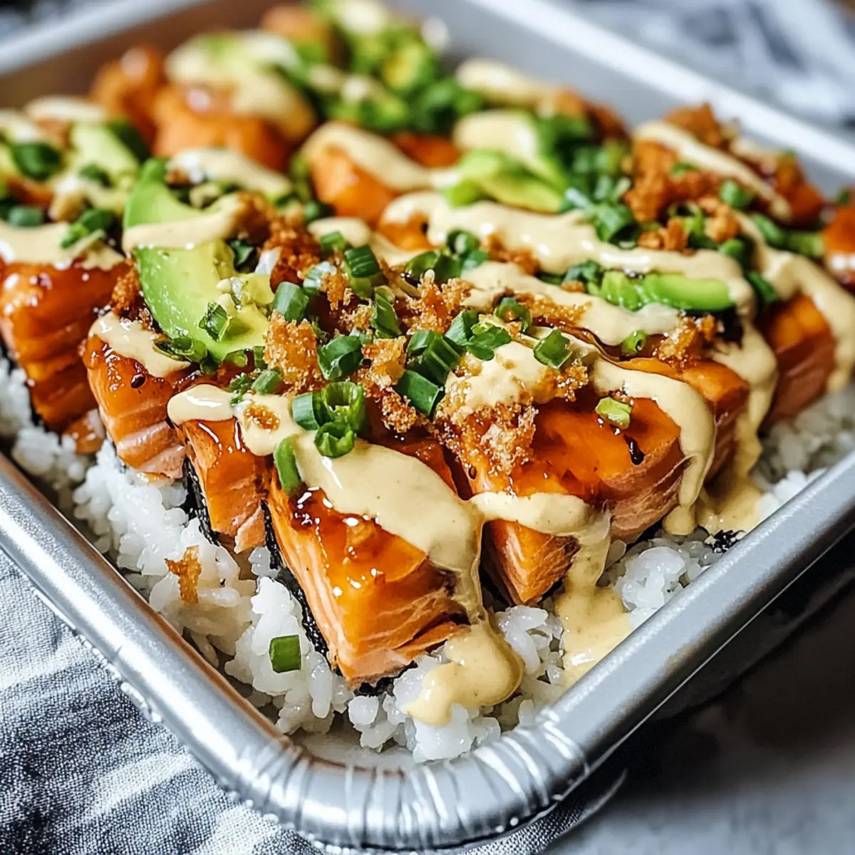 Teriyaki Salmon Sushi Bake: A Cozy, Customizable Delight