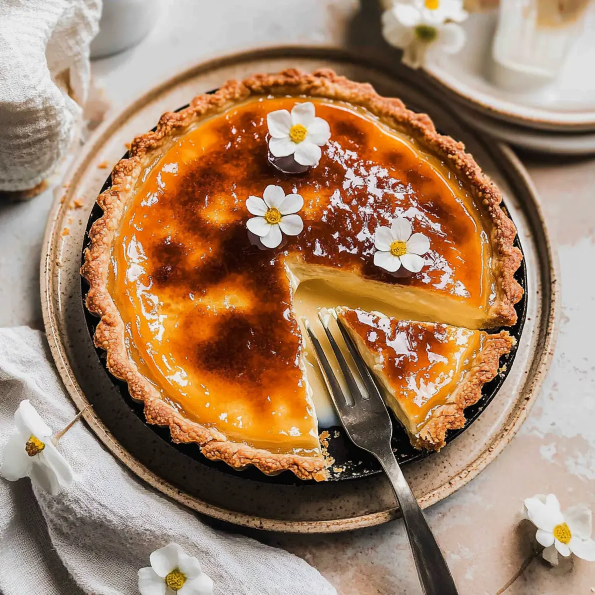 Earl Grey Crème Brûlée Tart: Elegance in Every Bite