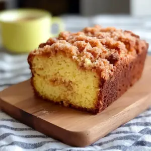 Vanilla Eggnog Bread with Crumb Topping
