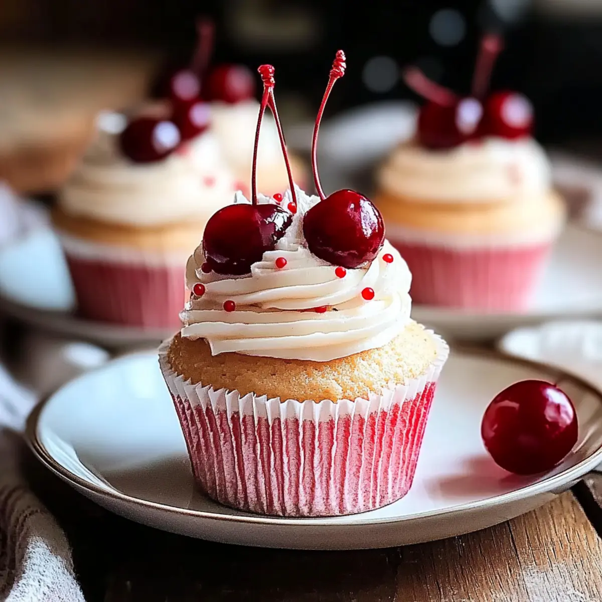 Cherry Vanilla Cupcakes That Celebrate Every Sweet Moment