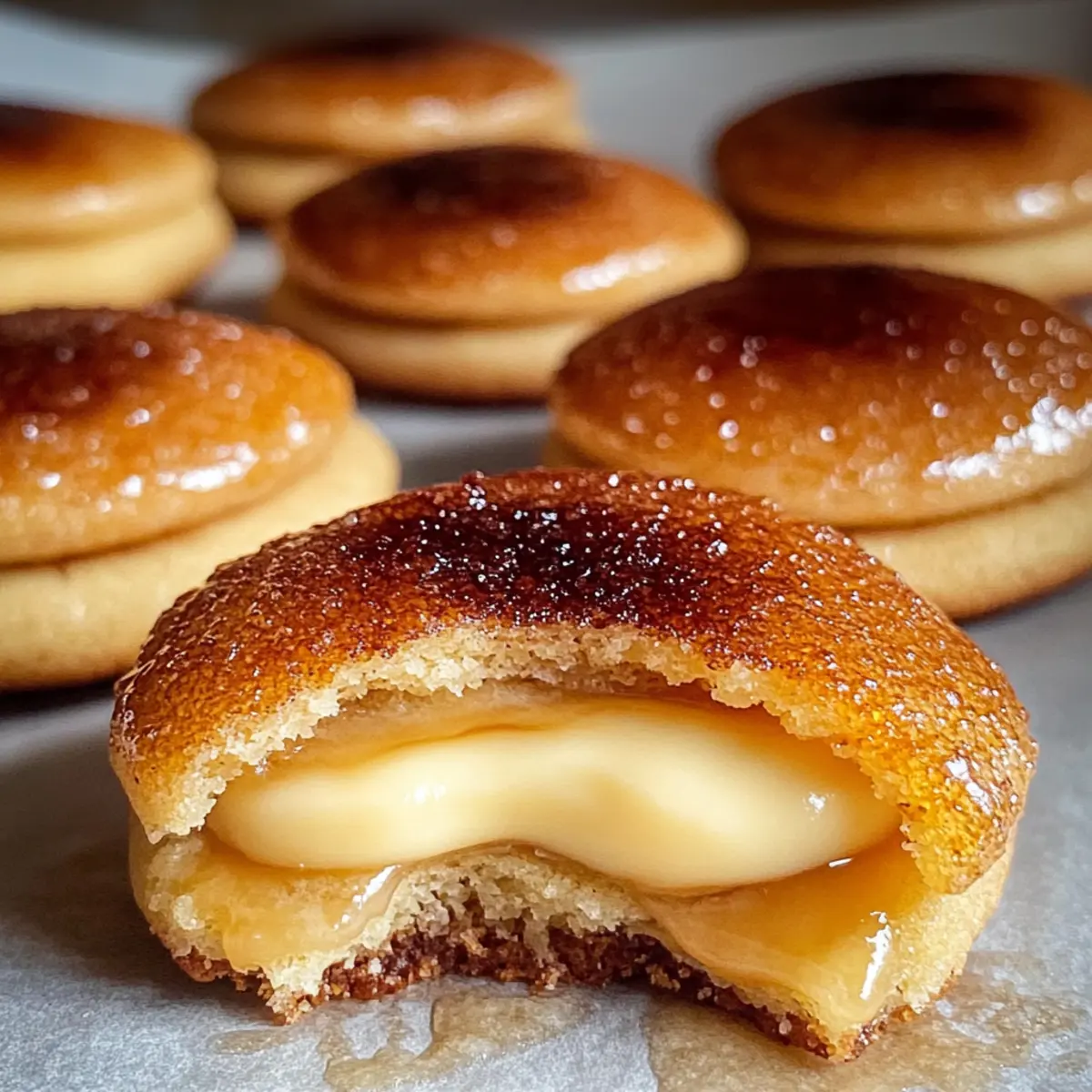 Irresistible Creme Brûlée Cookies with a Creamy Surprise