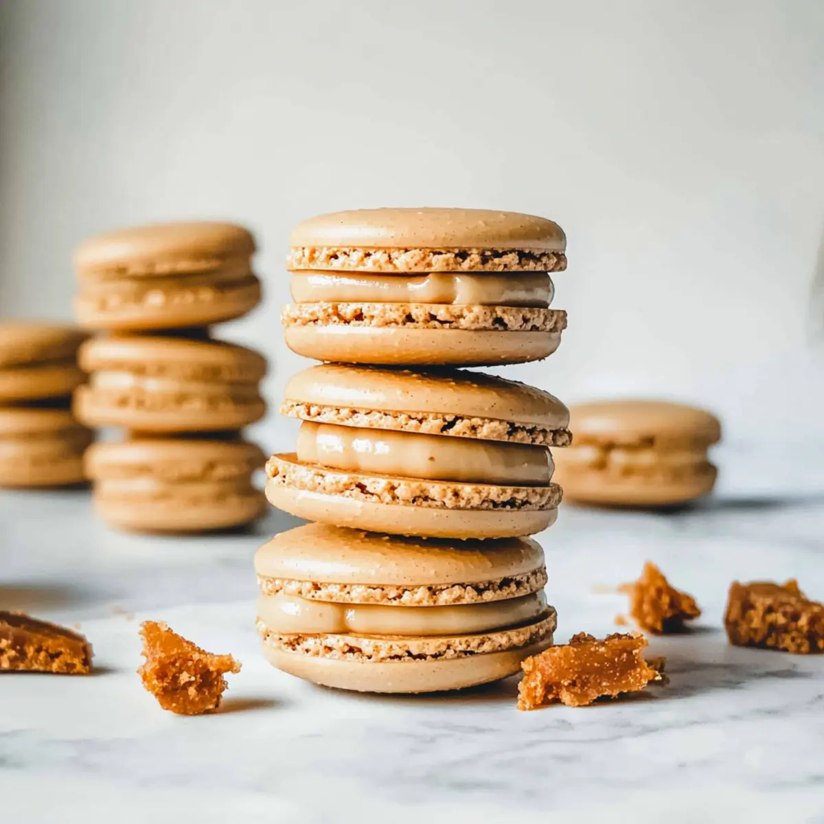 Decadent Biscoff Macarons with Dreamy Cookie Butter Filling