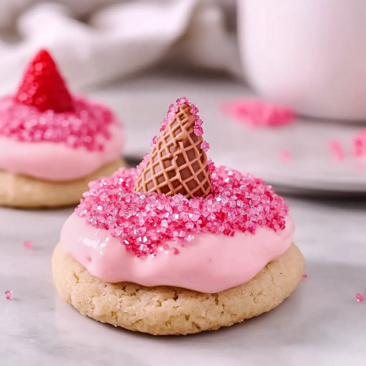 Strawberry Kiss Cookies – Melt-in-Your-Mouth Valentine’s Treats