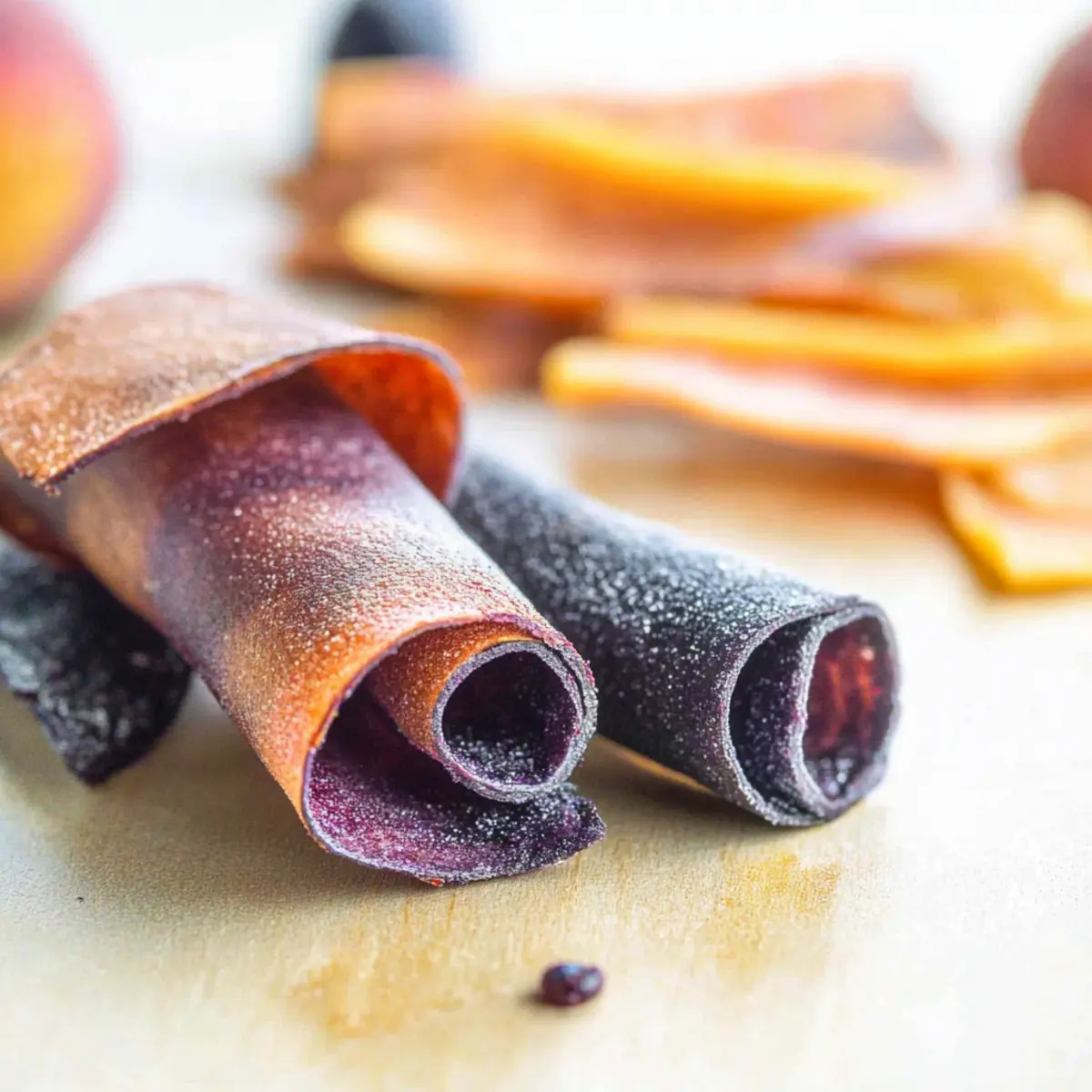 Delightful Blueberry Peach Fruit Roll-Ups for Sweet Snacking