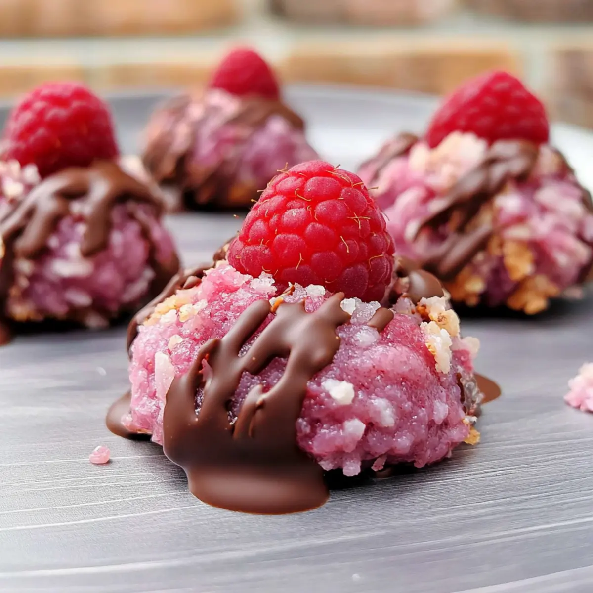 Chocolate Covered Raspberry Coconut Macaroons to Swoon Over