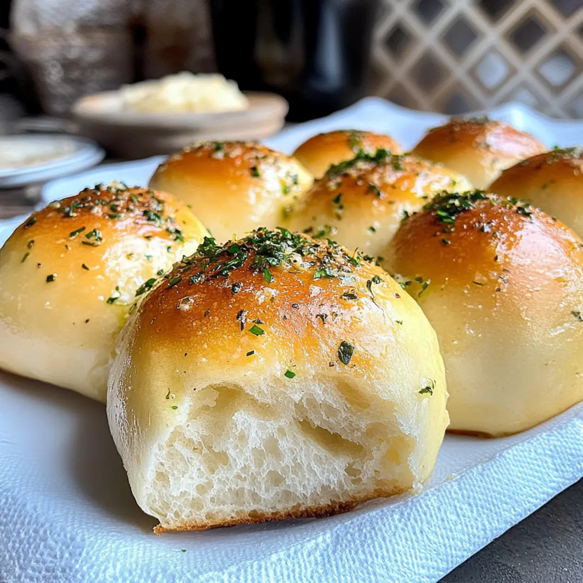 Soft & Fluffy Garlic Herb Sourdough Rolls for Irresistible Meals