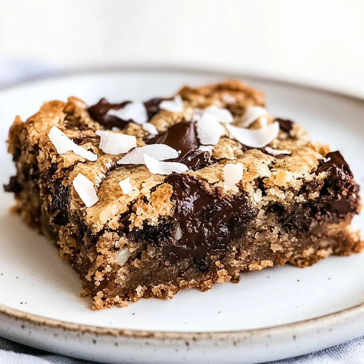 Irresistibly Chewy Chocolate Coconut Blondies to Savor