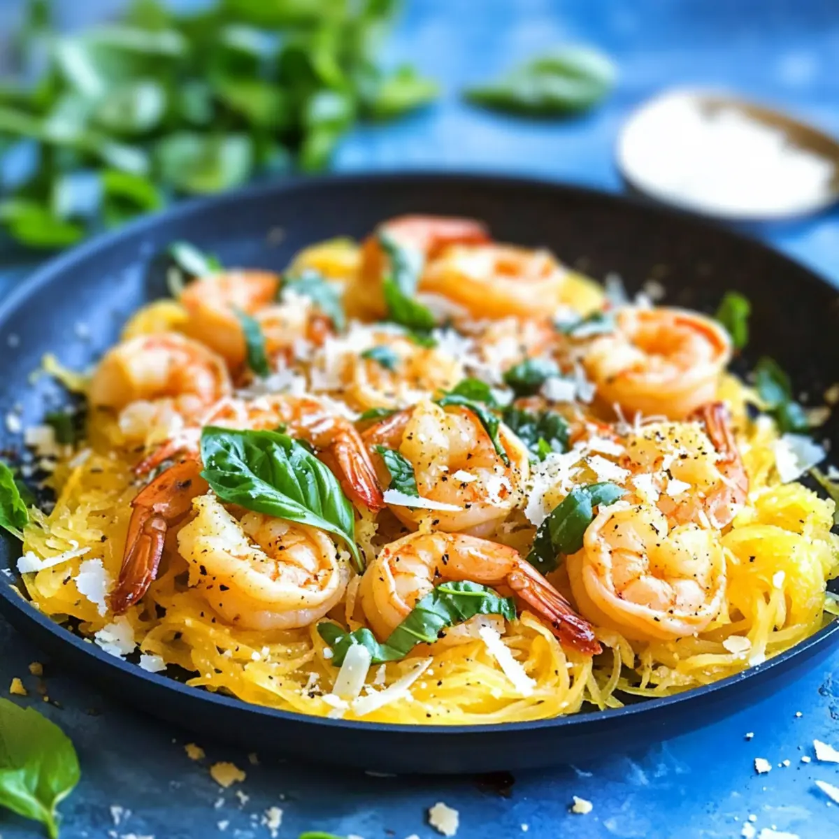Delicious Shrimp Scampi Spaghetti Squash for a Light Meal