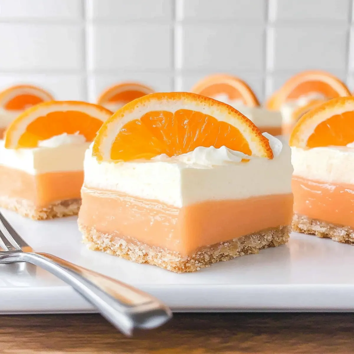 Delight in No-Bake Orange Creamsicle Dream Bars This Summer