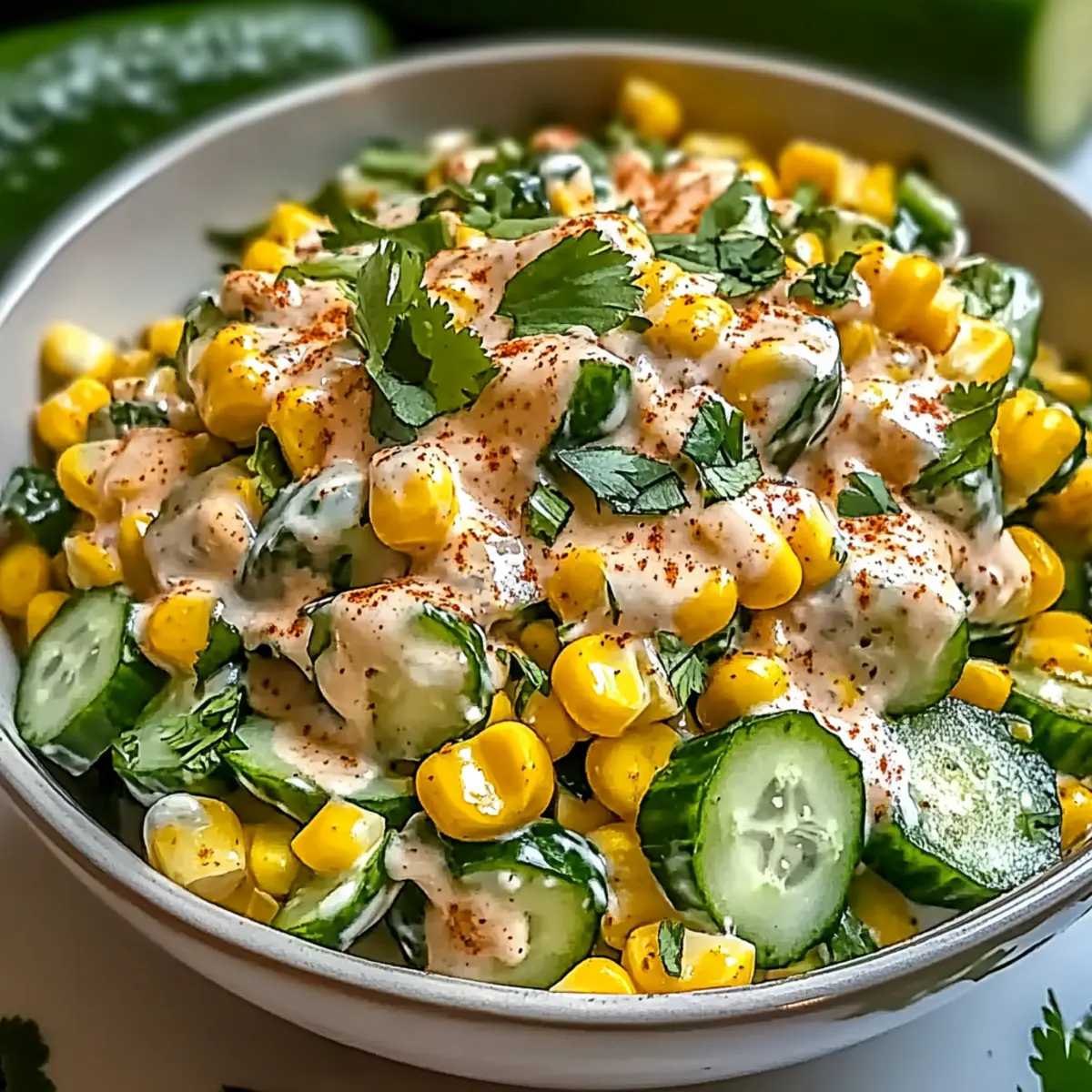 Street Corn Creamy Cucumber Salad: A Refreshing Summer Must