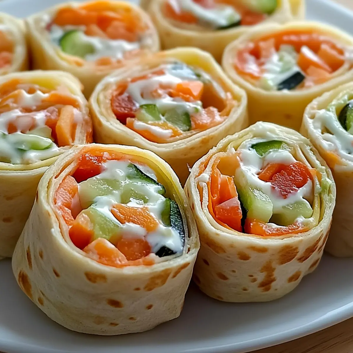 Quick and Delightful Fresh Vegetable Tortilla Roll Ups