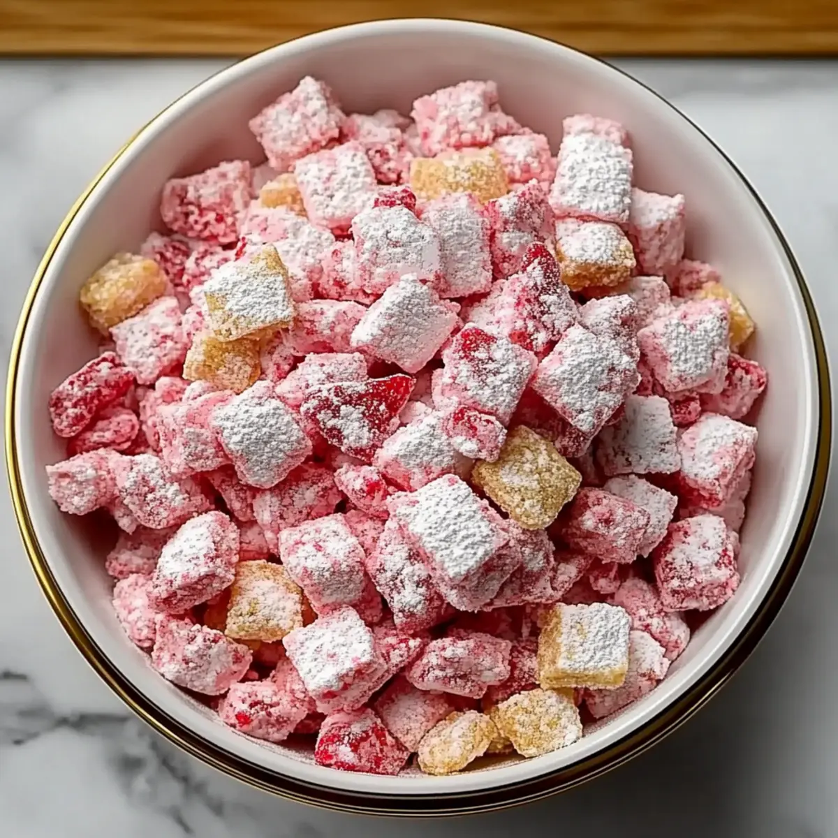 Strawberry Shortcake Puppy Chow: Sweet and Easy No-Bake Treat