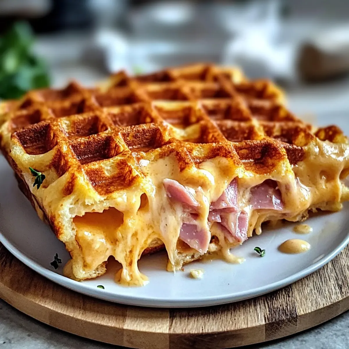 Best Crunchy Ham Cheese Chaffles Ever – A Low-Carb Delight