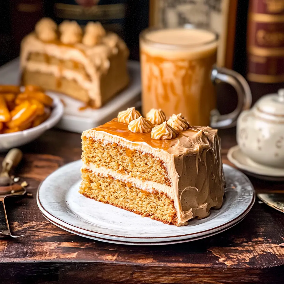 Harry Potter Butterbeer Cake - A Slice of Magic