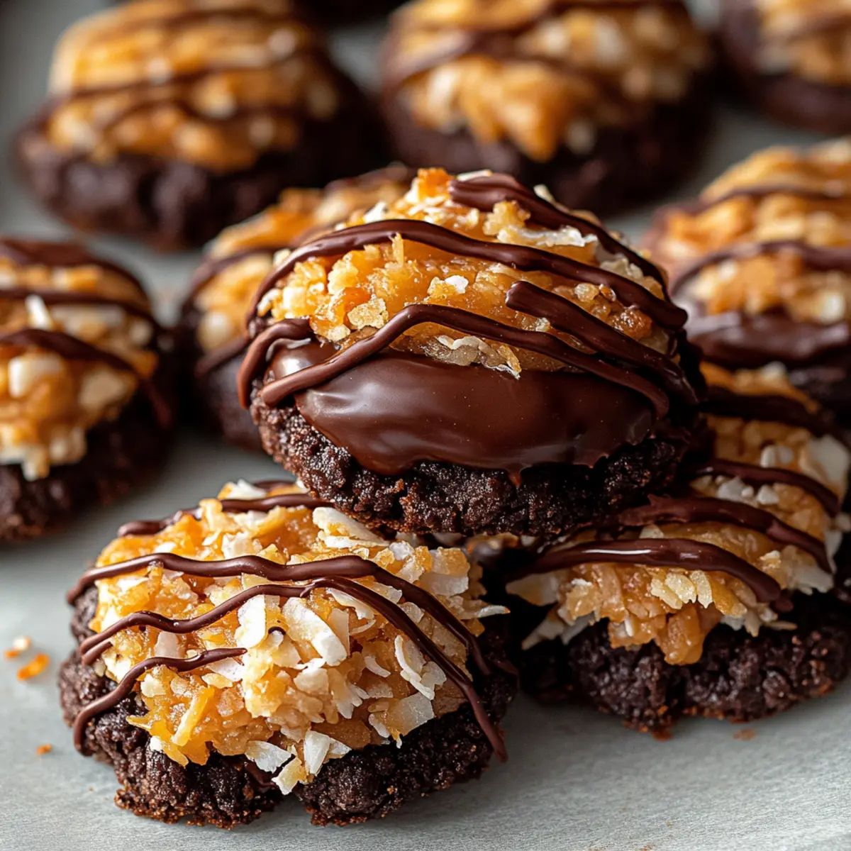 No-Bake Samoa Cookies: Irresistibly Chewy & Chocolatey Treats