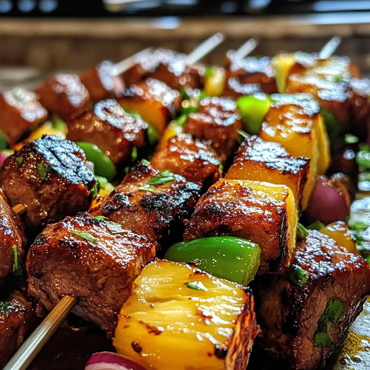 Irresistible Pineapple BBQ Pork Skewers for Summer Grilling Fun