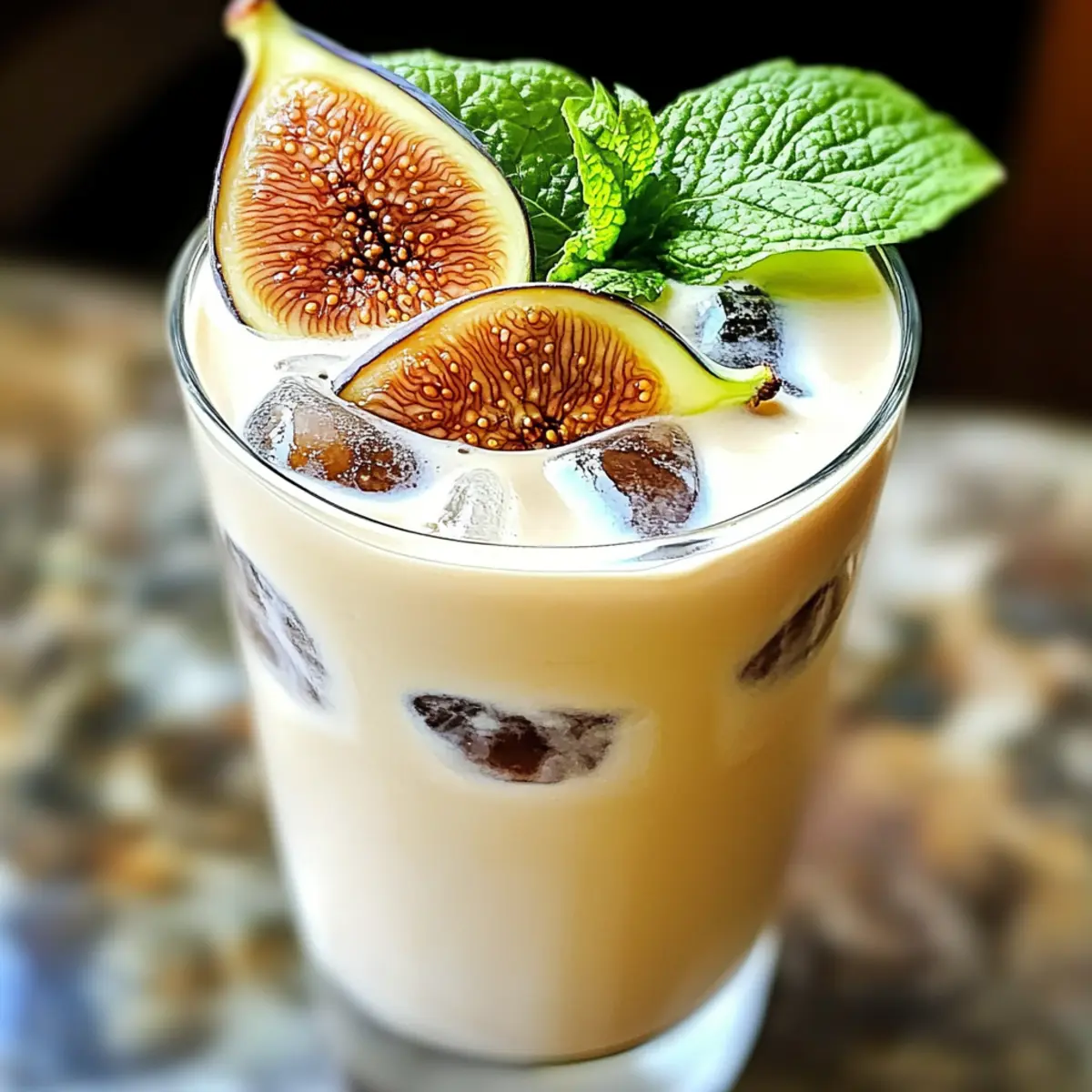 Refreshing Vanilla Fig Iced Latte to Beat the Summer Heat