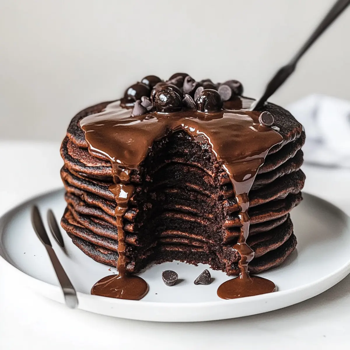 Decadent Chocolate Pancakes for Sweet Breakfast Bliss