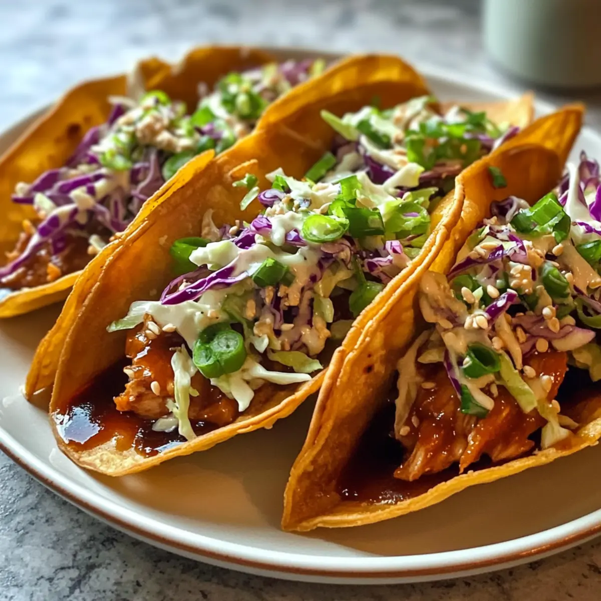 Delicious Honey Garlic Chicken Wonton Tacos for Easy Weeknight Dinners
